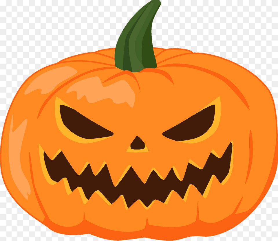 Jack O Lantern Clipart, Food, Plant, Produce, Pumpkin Png