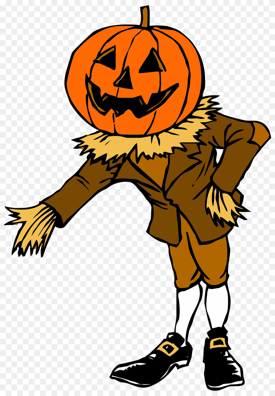 Jack O Lantern Costume Clipart, Person, Clothing, Footwear, Shoe Png