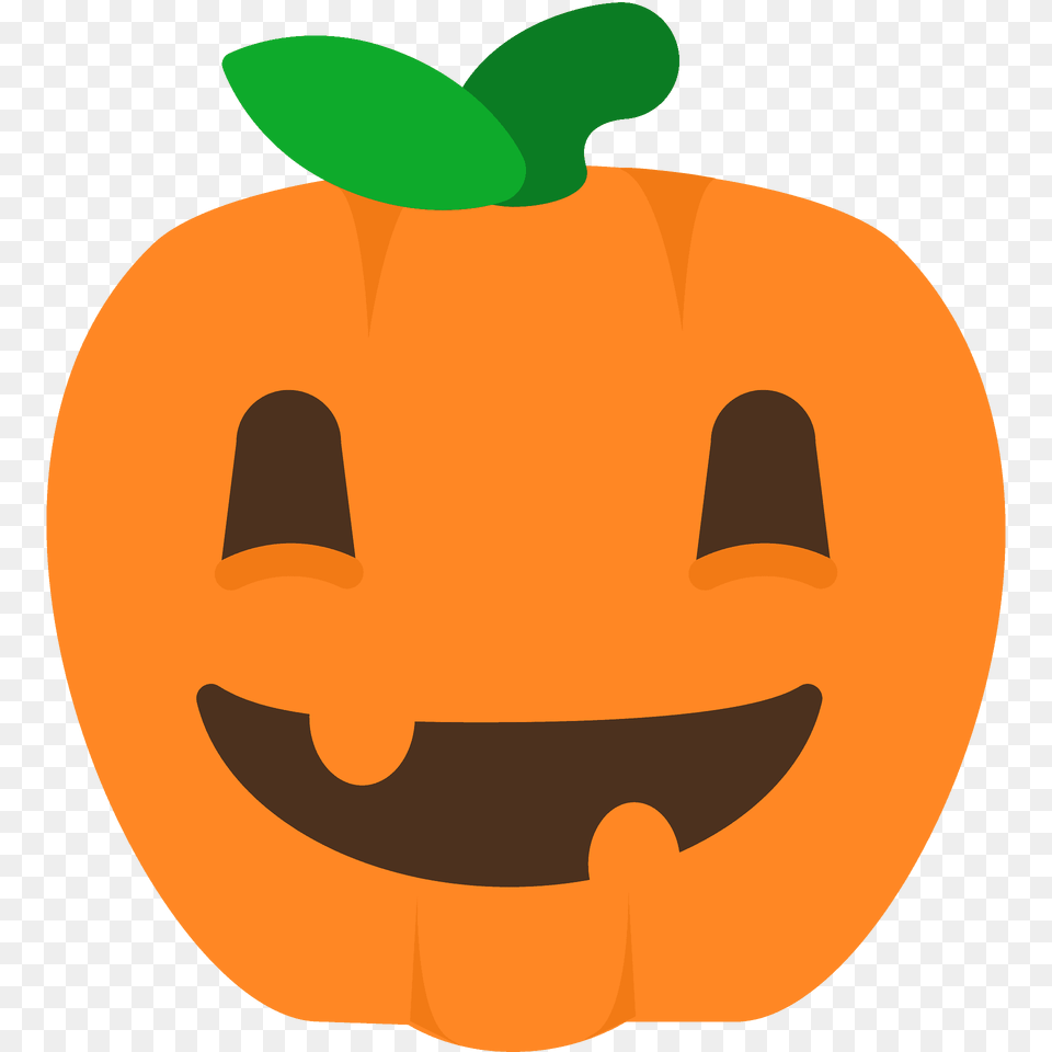 Jack O Lantern Emoji Clipart, Food, Plant, Produce, Pumpkin Png Image