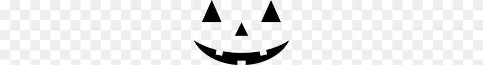 Jack O Lantern Face, Gray Free Png Download