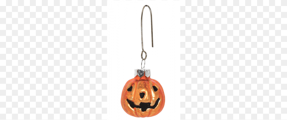 Jack O Lantern Glass Ornament Glass, Accessories, Earring, Jewelry, Food Free Png
