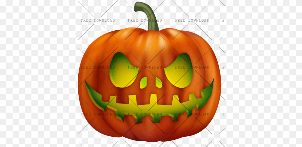 Jack O Lantern Pumpkin With Halloween Pumpkin With Background, Food, Plant, Produce, Vegetable Free Transparent Png