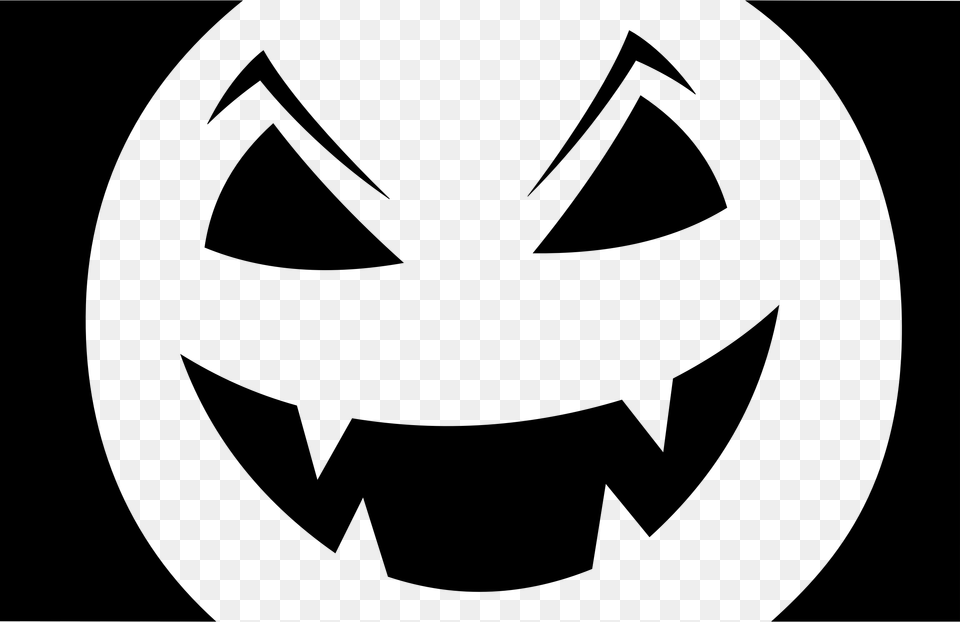 Jack O Lantern Stencil Icons, Gray Free Transparent Png