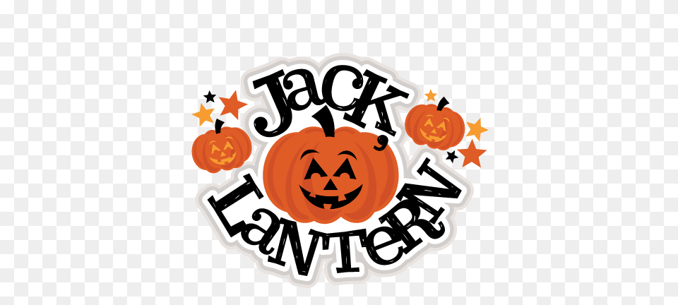 Jack O Lantern Title Scrapbook Cute Clipart, Dynamite, Food, Plant, Produce Free Png Download