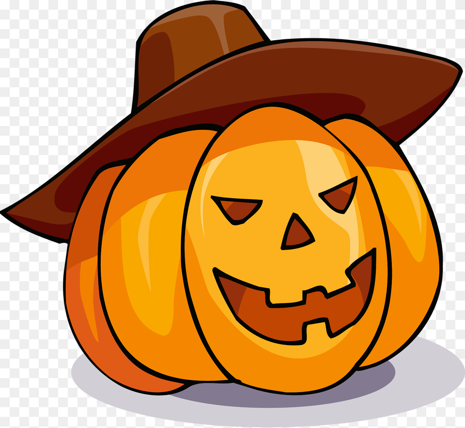 Jack O39 Lantern In A Brown Hat Clipart, Festival, Face, Head, Person Png