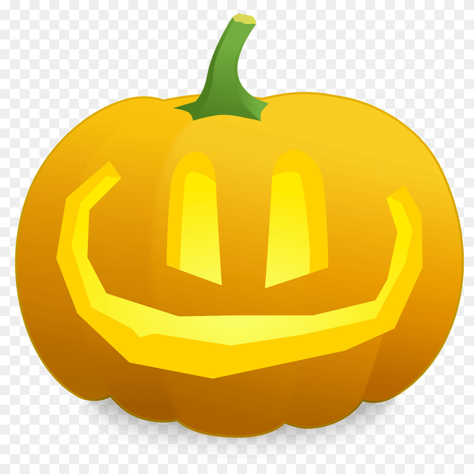 Jack O39 Lantern Lou Very Wide Smile Clipart, Food, Plant, Produce, Pumpkin Free Png Download