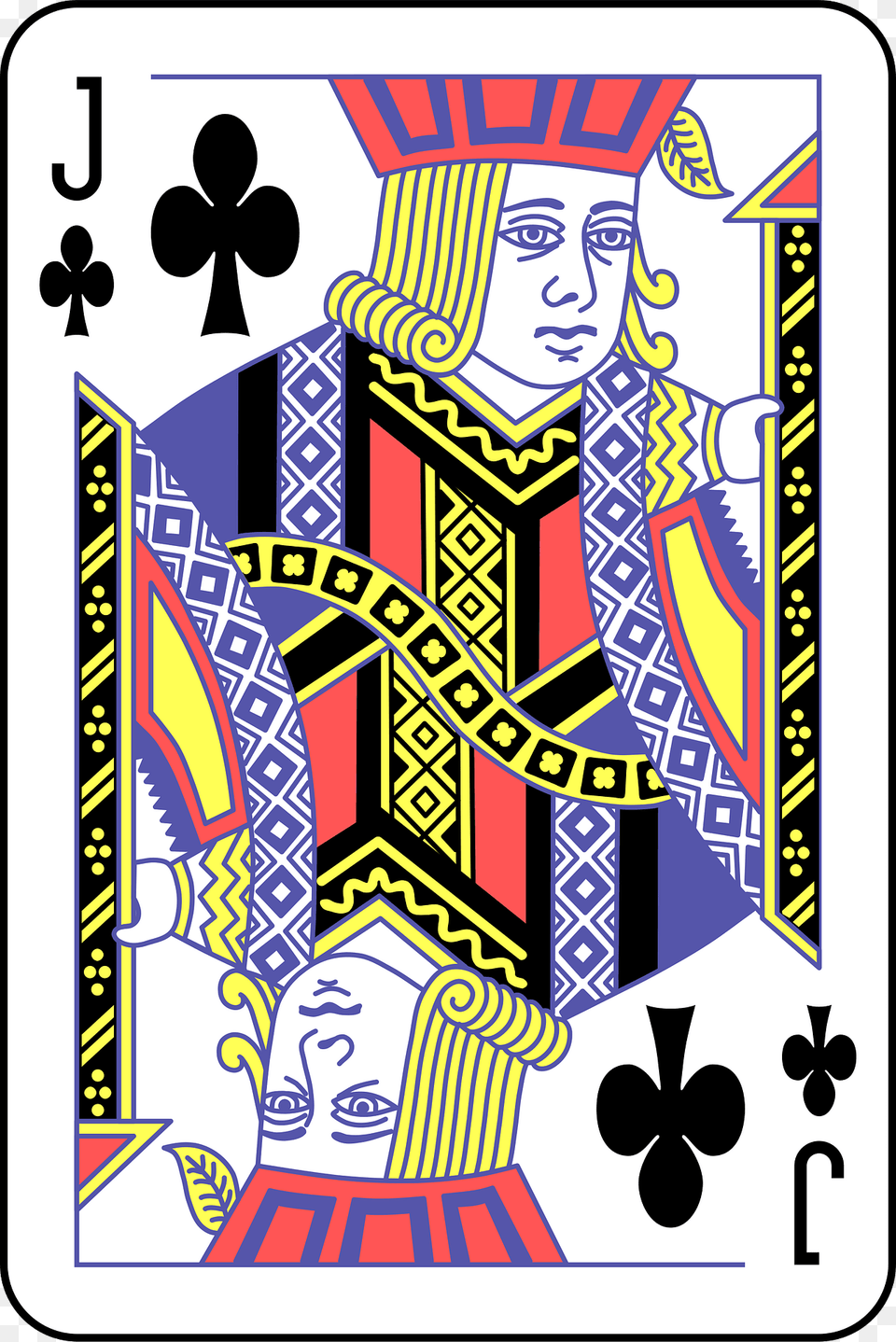 Jack Of Clubs Clipart, Art, Person, Face, Head Png Image