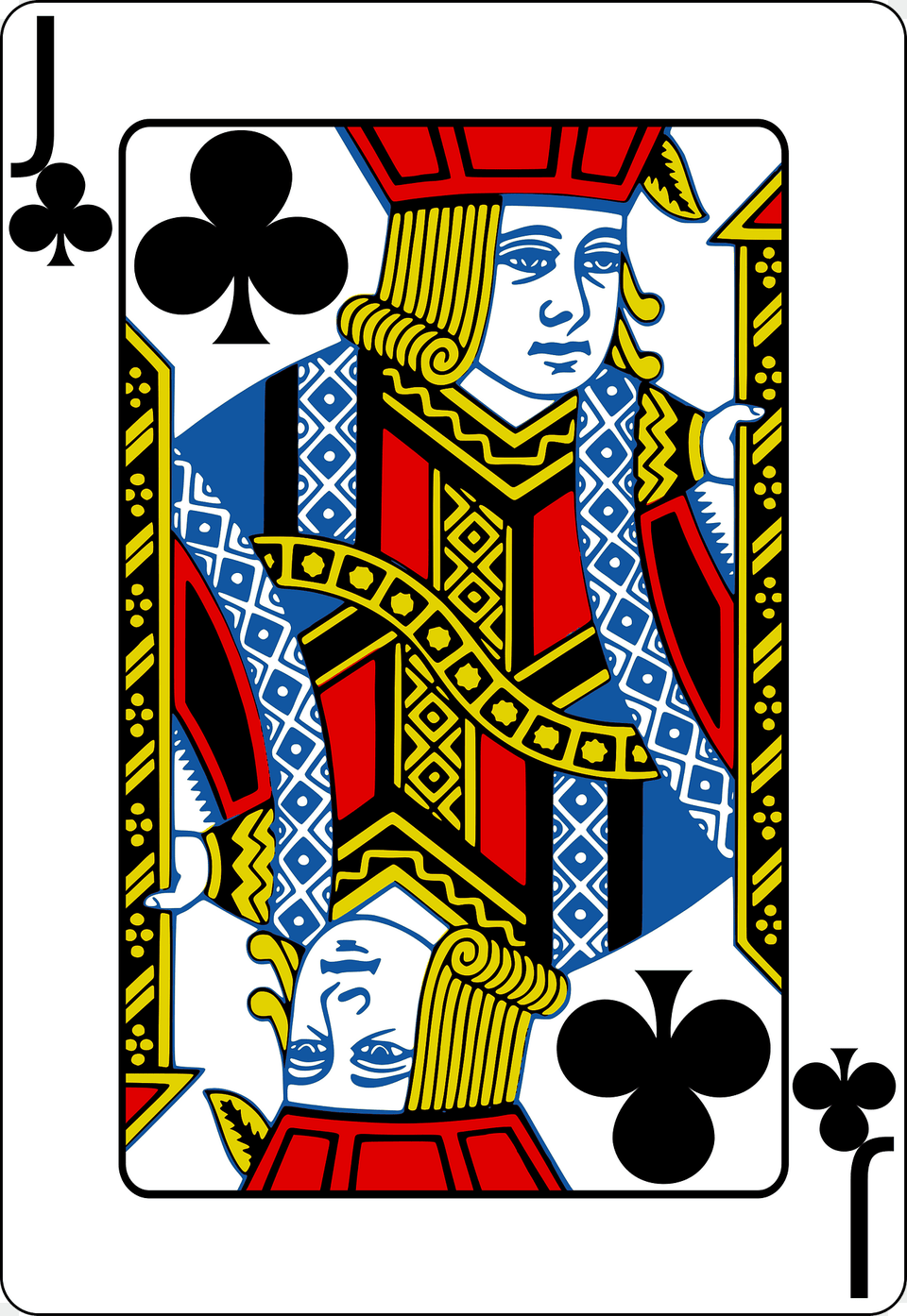 Jack Of Clubs Clipart, Art, Person, Face, Head Free Png Download