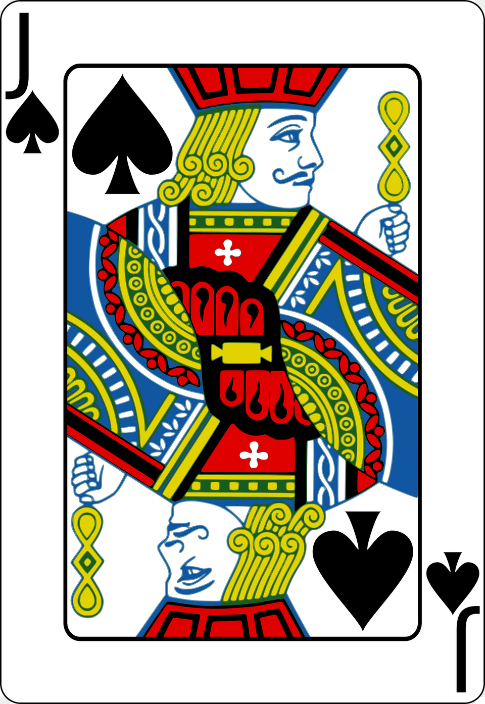 Jack Of Spades Clipart, Face, Head, Person Free Png Download