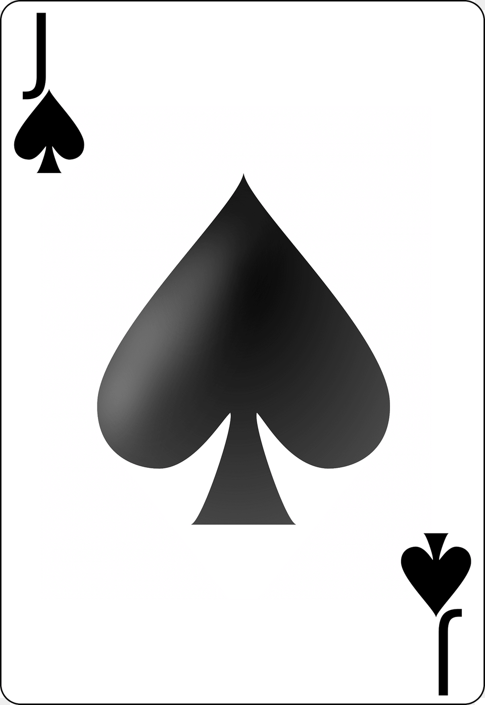 Jack Of Spades Clipart, Stencil, Silhouette, Symbol Png