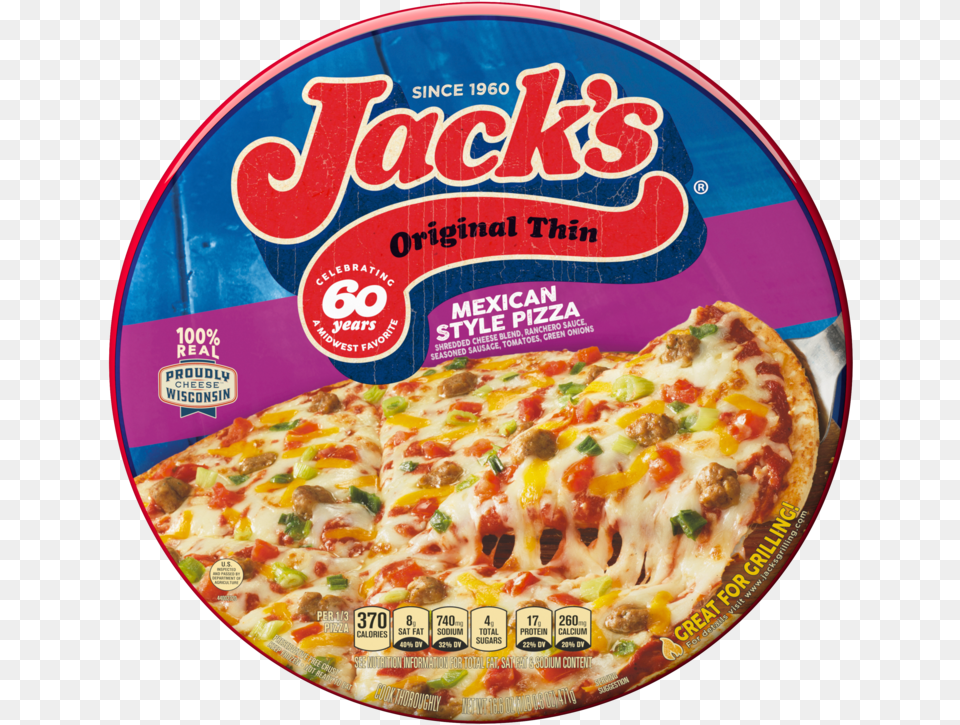 Jack S Original Thin Crust Mexican Style Frozen Pizza Jack39s Frozen Pizza, Food, Advertisement Png Image