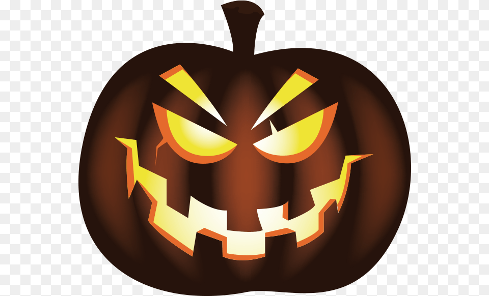 Jack Scary Halloween Pumpkin, Food, Plant, Produce, Vegetable Free Png Download