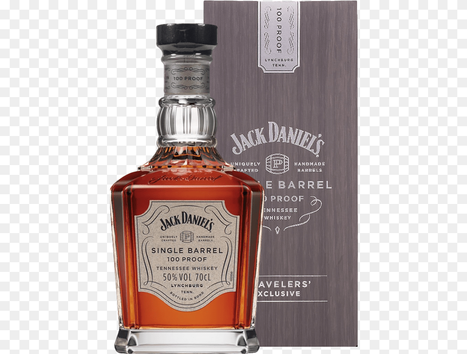 Jack Single Barrel, Alcohol, Beverage, Liquor, Whisky Png Image