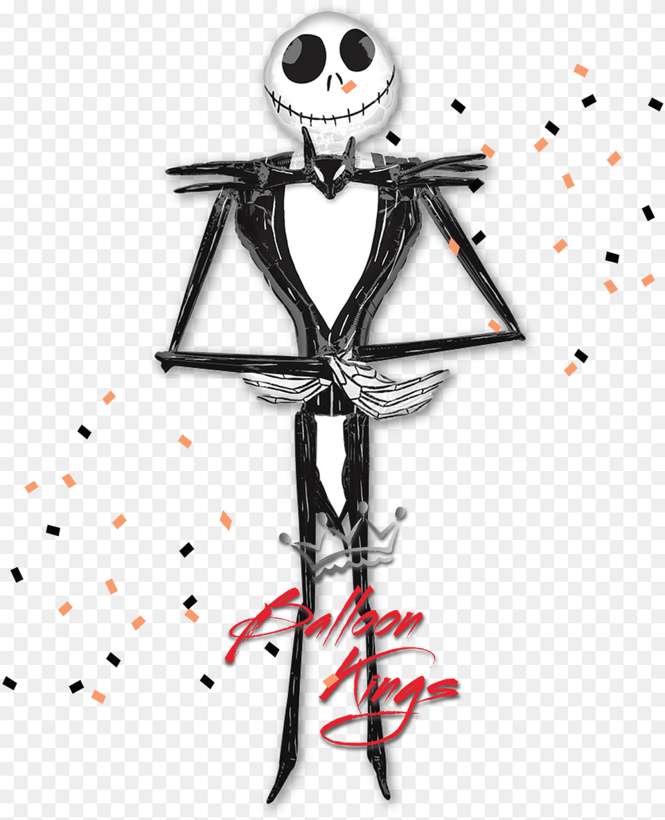 Jack Skellington Airwalker Nightmare Before Christmas Balloon Arch, Adult, Female, Person, Woman Free Png Download