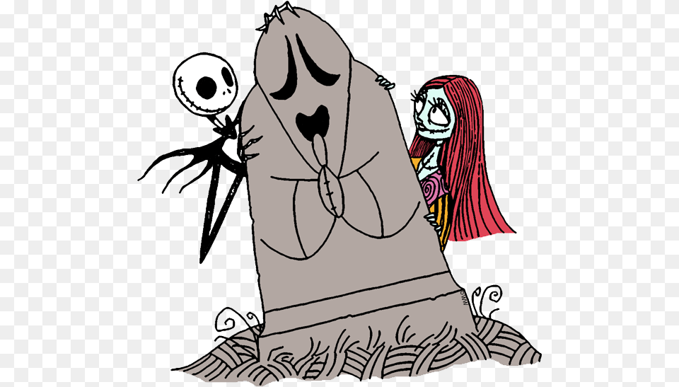 Jack Skellington And Sally Clip Art From The Nightmare Nightmare Before Christmas Clipart, Adult, Female, Person, Woman Png Image