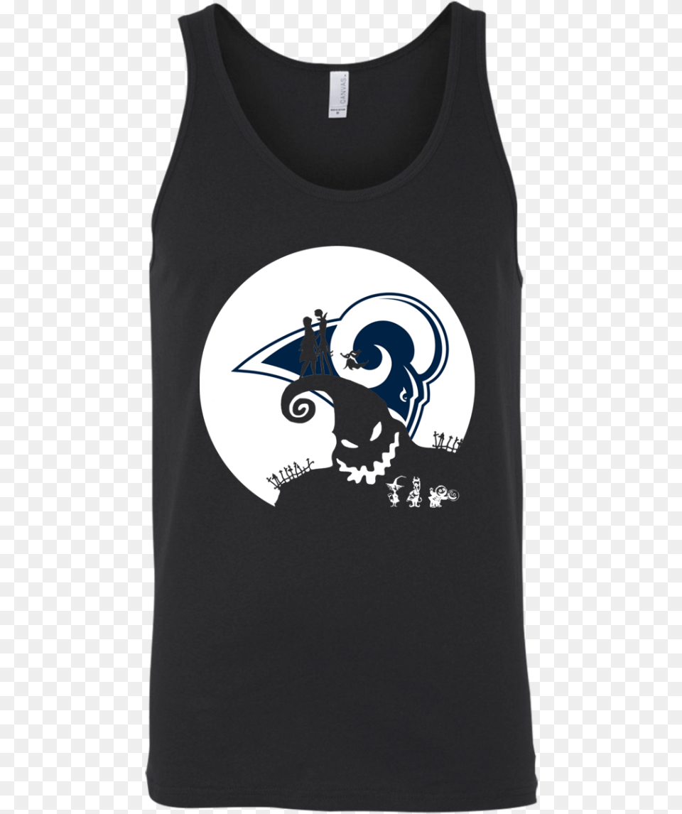 Jack Skellington And Sally Los Angeles Rams Halloween Active Tank, Clothing, Tank Top, Adult, Male Free Png Download