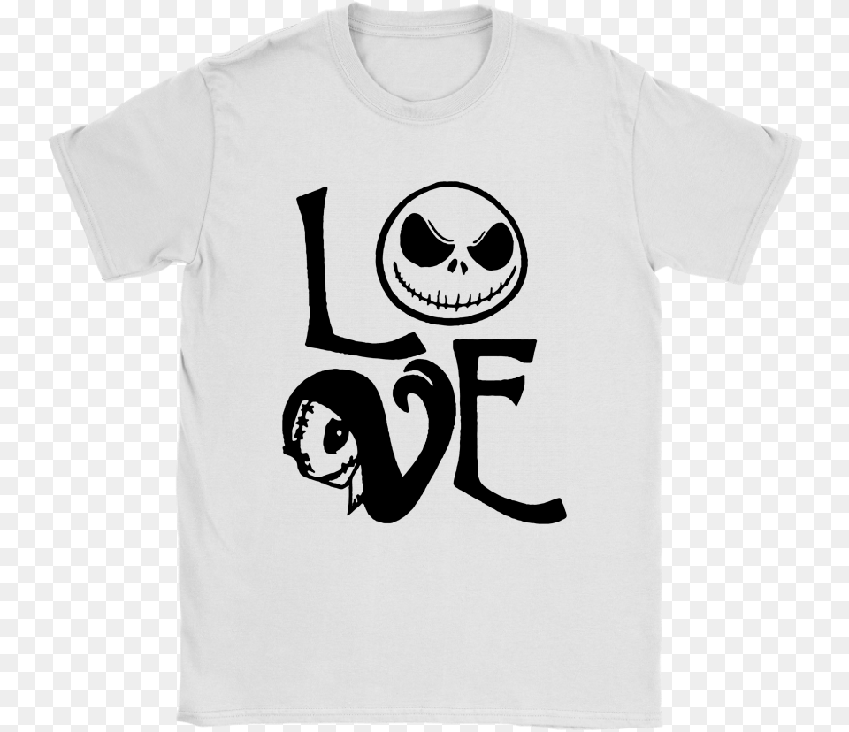 Jack Skellington And Sally Love The Nightmare Before Snake, Clothing, T-shirt, Shirt, Face Free Png