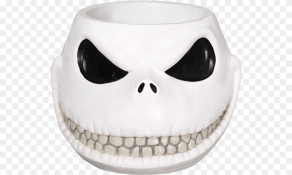 Jack Skellington Candy Bowl Jack Skeleton Nightmare Before Christmas Large Head, Art, Porcelain, Pottery, Mask Free Transparent Png