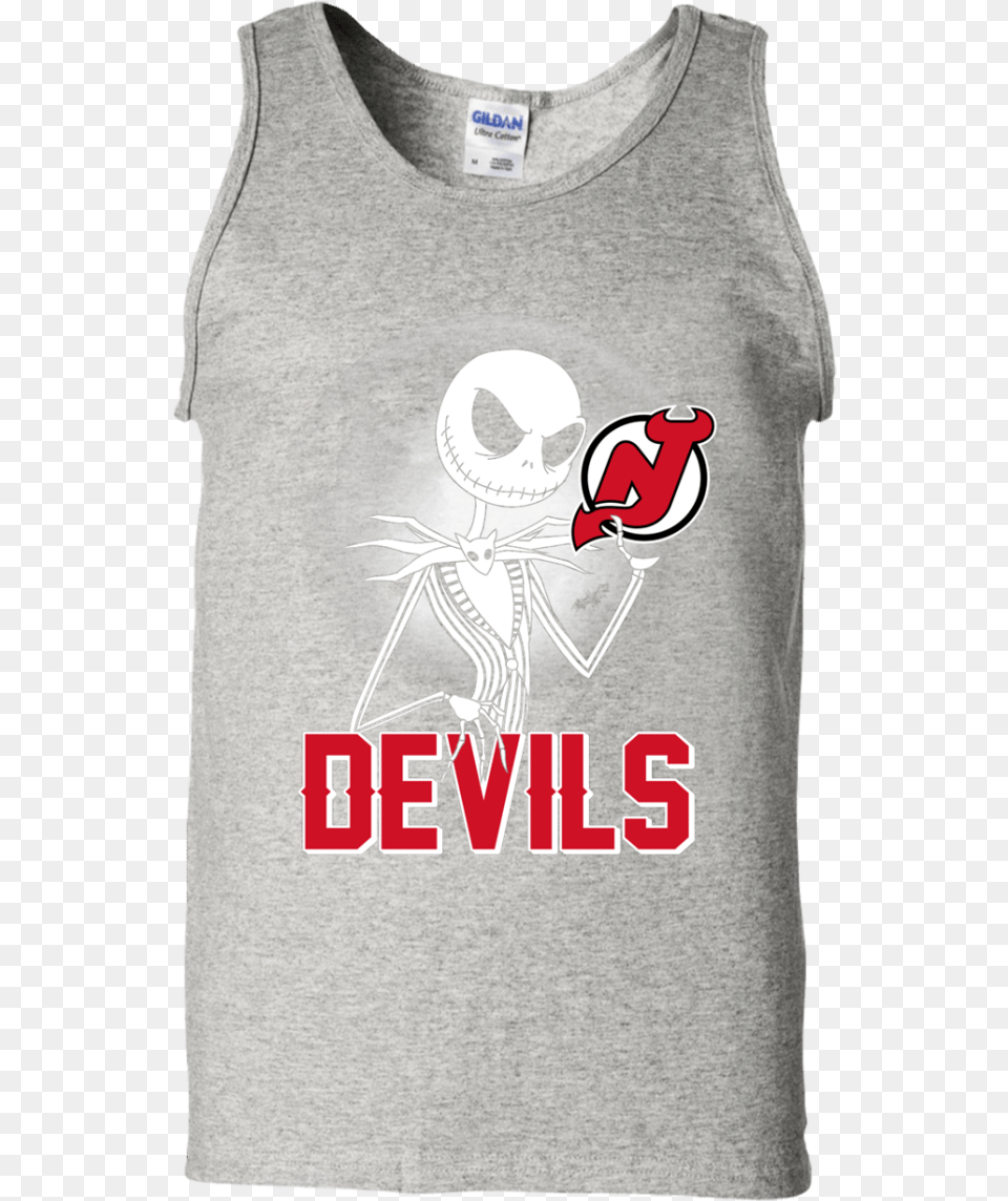 Jack Skellington Halloween Shirt For New Jerseydevils Fans, Clothing, T-shirt, Tank Top, Person Free Transparent Png