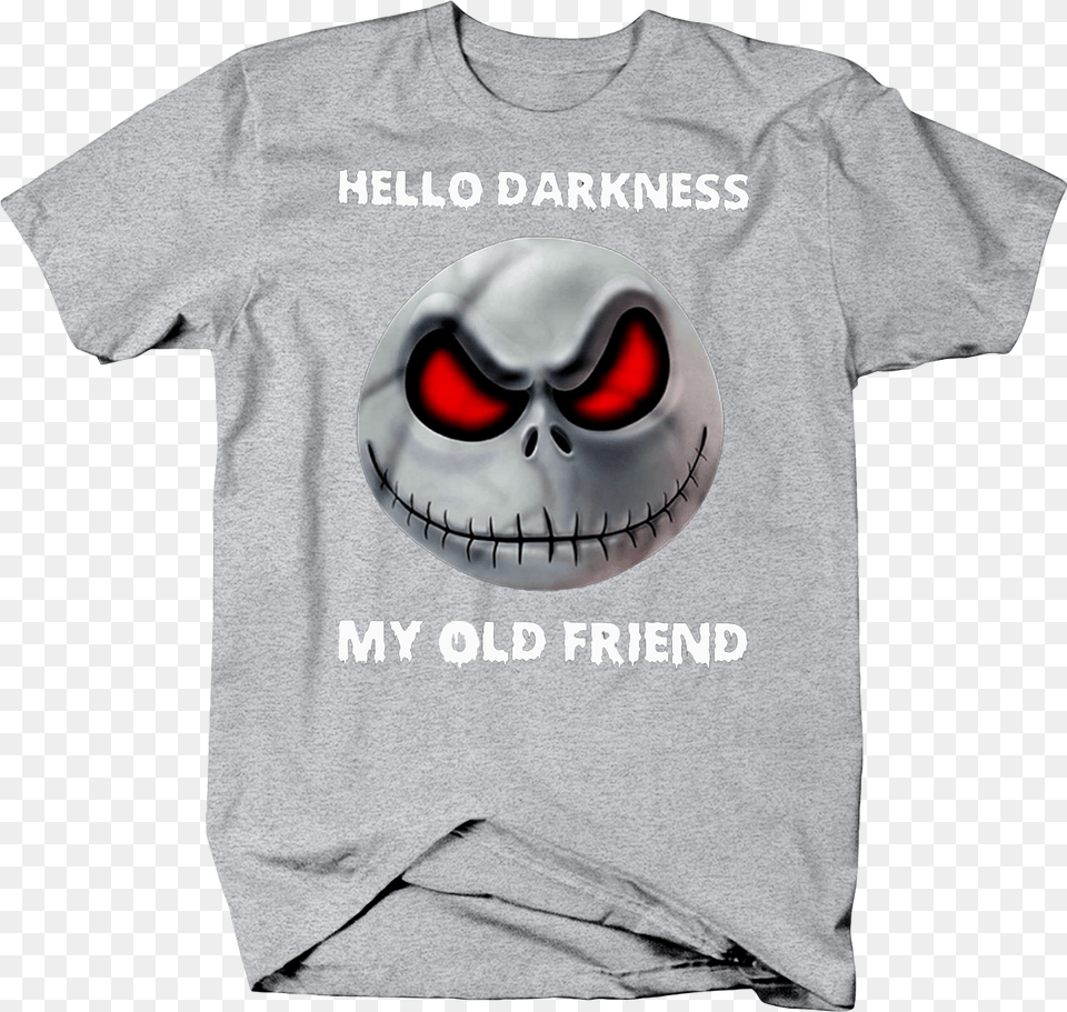 Jack Skellington Hello Darkness My Old Friend Halloween Color Guard Mom Shirts, Clothing, Shirt, T-shirt Free Png Download