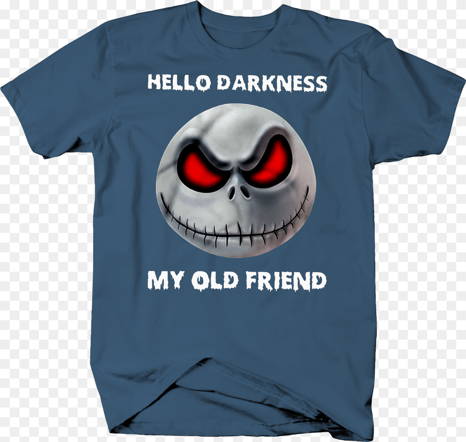 Jack Skellington Hello Darkness My Old Friend Halloween Hello Darkness My Old Friend, Clothing, Shirt, T-shirt Free Png Download