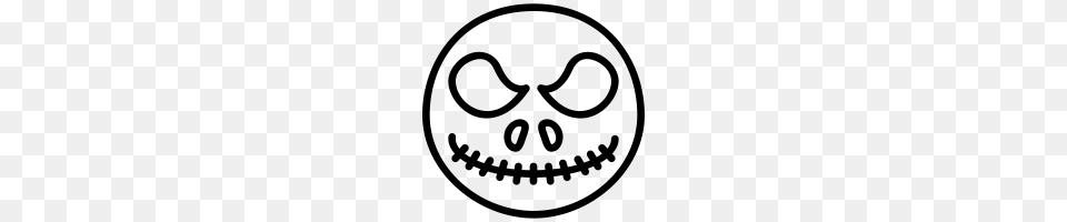 Jack Skellington Icons Noun Project, Gray Free Png Download