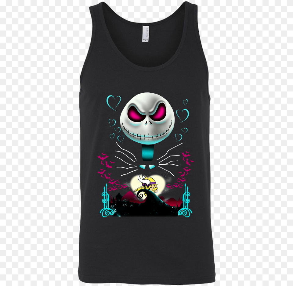 Jack Skellington Sally Minnesota Vikings The Nightmare Shirt, Clothing, T-shirt, Tank Top Free Png Download