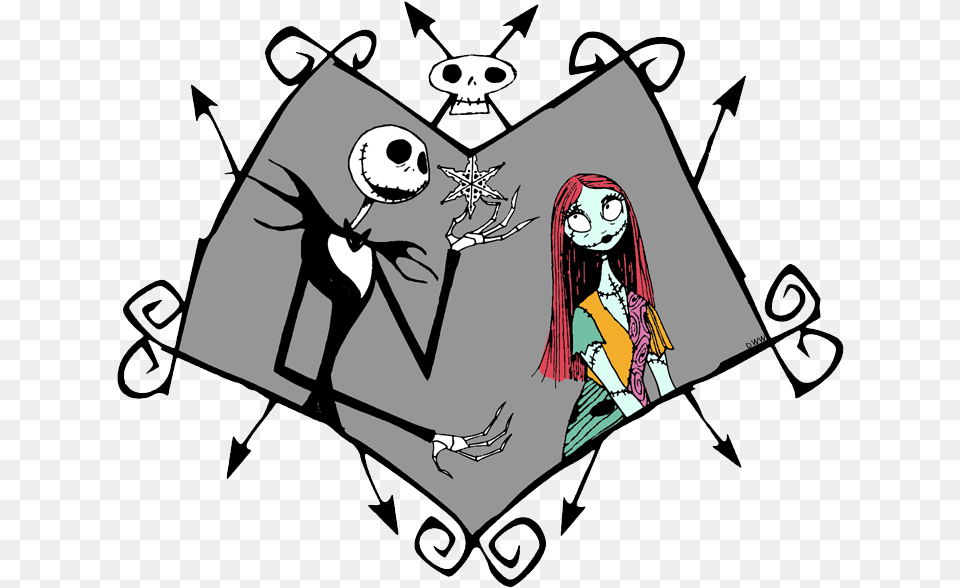 Jack Skellington Sally Nightmare Before Christmas Jack And Sally, Book, Publication, Comics, Adult Png