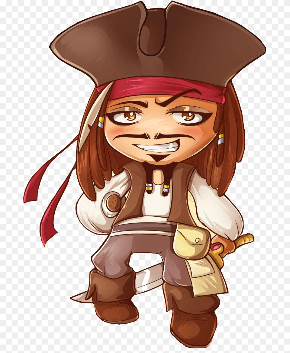 Jack Sparrow Chibi Download Captain Jack Sparrow Chibi, People, Person, Baby, Face Png