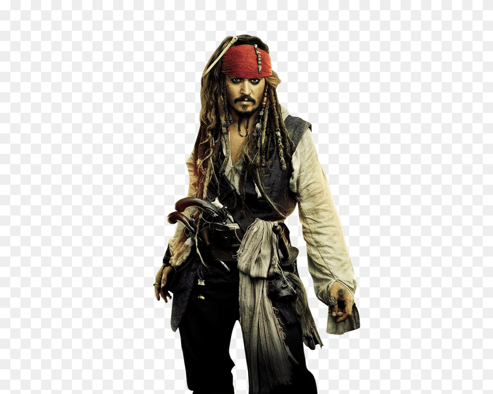 Jack Sparrow Clipart Transparent, Pirate, Person, Male, Adult Free Png Download