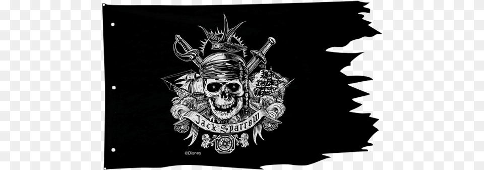 Jack Sparrow Jolly Roger Pirate Flag Davy Jones Pirate Flag, Emblem, Symbol, Logo, Cross Png Image