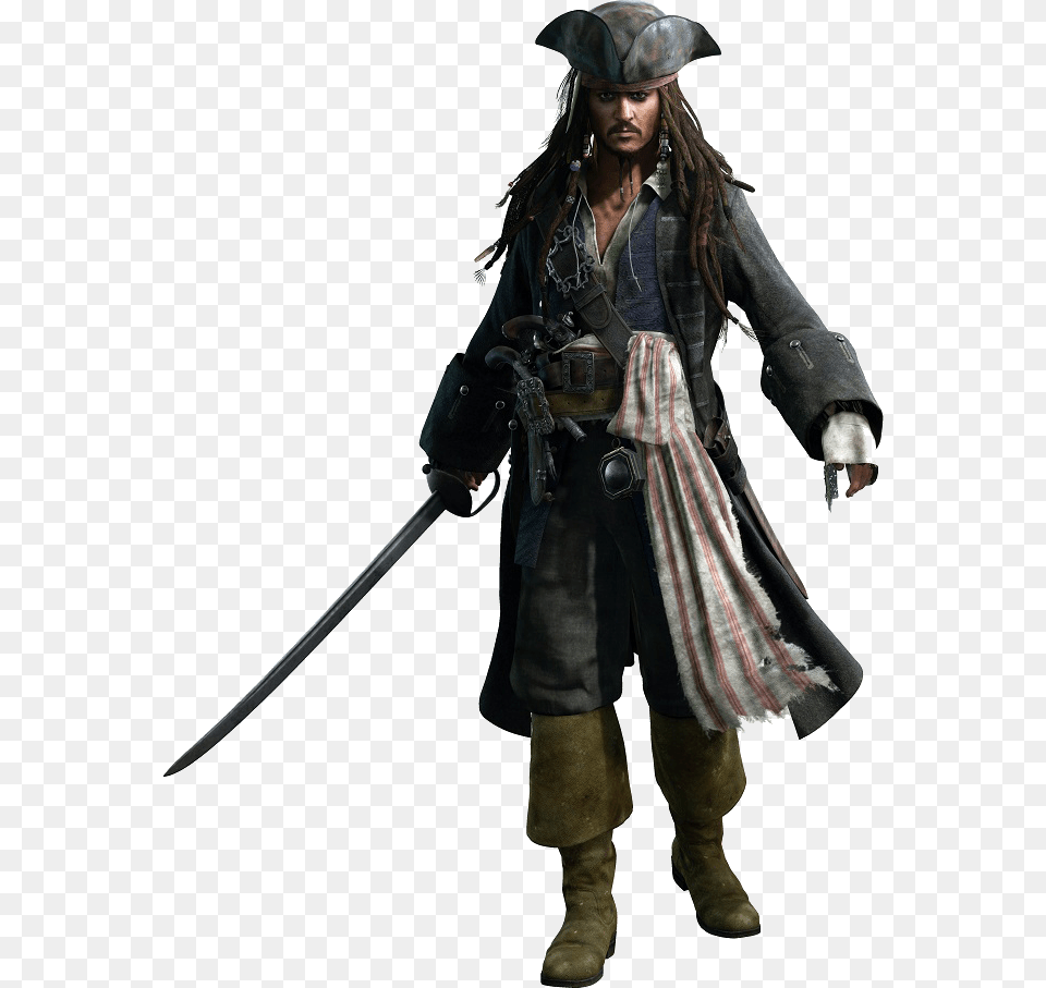 Jack Sparrow Khiii, Pirate, Person, Clothing, Coat Png Image