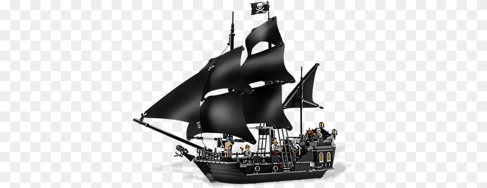 Jack Sparrow Lego Pirates Of The Caribbean The Black Pearl, Boat, Sailboat, Transportation, Vehicle Png Image