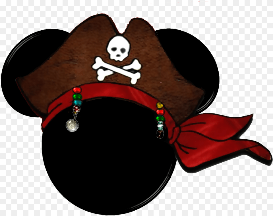 Jack Sparrow Mickey Head Clipart Disney Cruise Pirate Magnet, Clothing, Hat, Accessories, Person Free Png