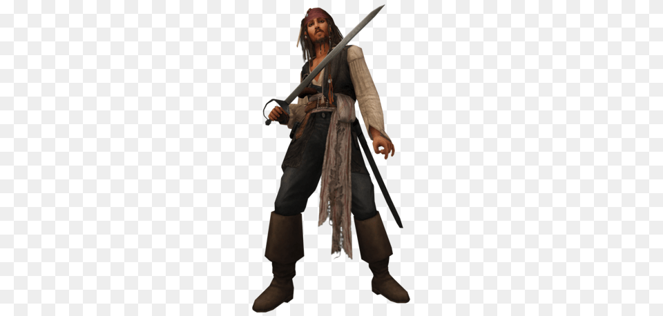 Jack Sparrow My Disneyland Adventure Saga Wiki Fandom Powered, Weapon, Sword, Person, Man Png Image