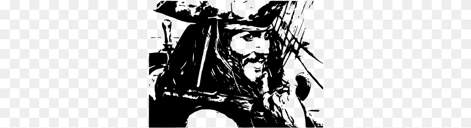 Jack Sparrow Vector, Gray Free Png Download