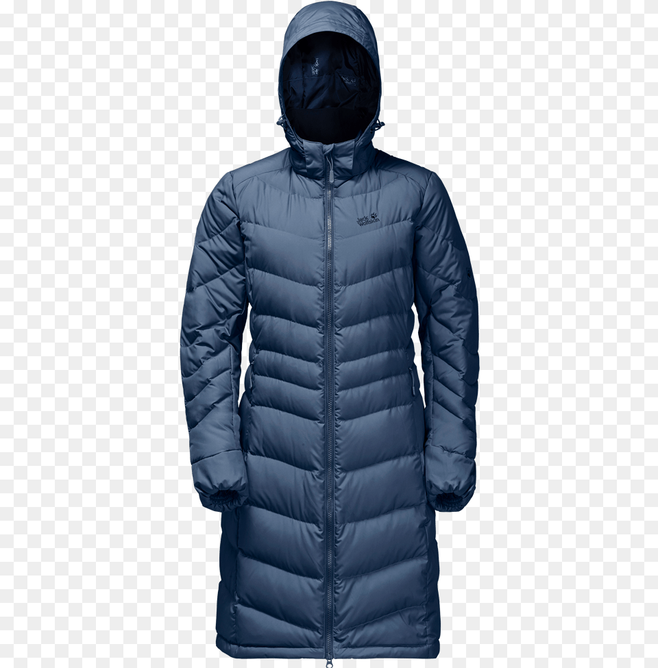 Jack Wolfskin Ladies Selenium Down Coat Dark Sky Jack Wolfskin Ladies Selenium Coat, Clothing, Hood, Jacket, Hoodie Free Transparent Png