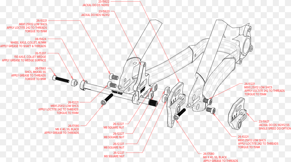 Jackal 4 Exploded View Diagram, Cad Diagram Png