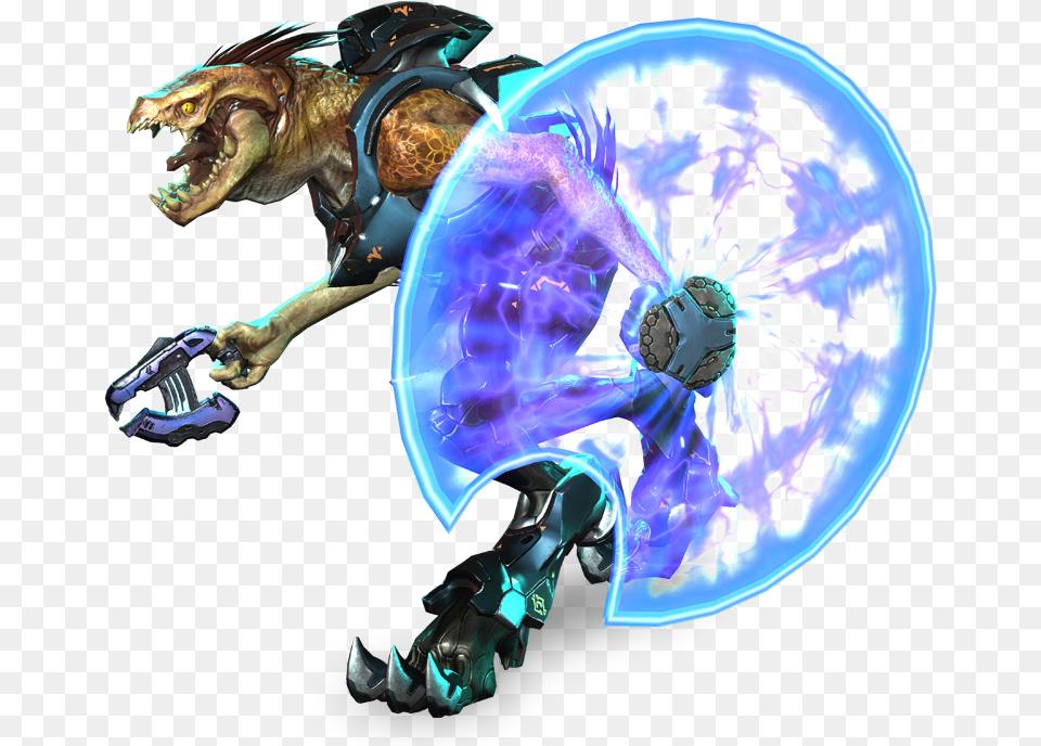 Jackal Slayer Halo Alien With Shield, Animal, Dinosaur, Reptile, Accessories Free Transparent Png