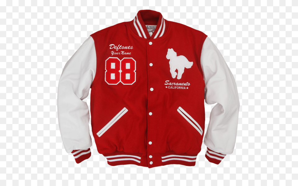 Jacket College Varsity Sacramento, Clothing, Coat, Shirt, Hoodie Png