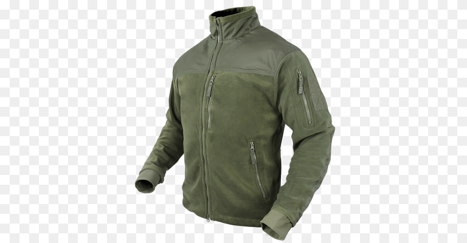 Jacket Condoor Green, Clothing, Coat, Fleece, Sweater Png