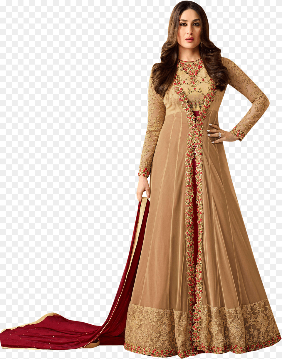 Jacket Frock Suit Anarkali Dress With Coat, Gown, Wedding, Formal Wear, Wedding Gown Free Png Download