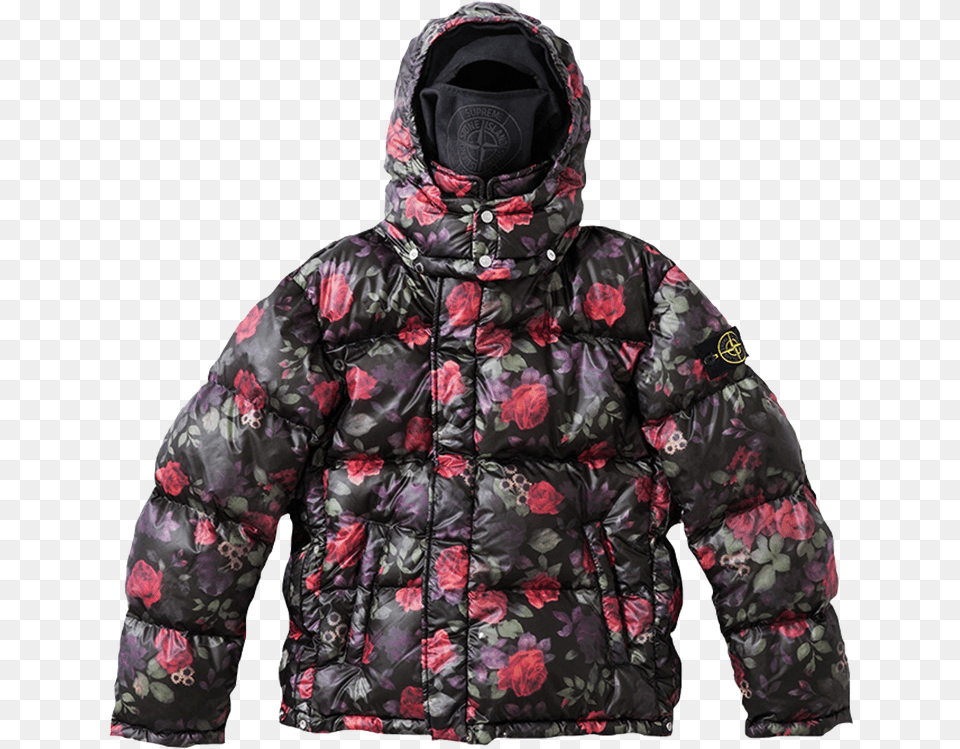 Jacket Supreme Stone Island Coat, Clothing, Hood, Adult, Person Free Png