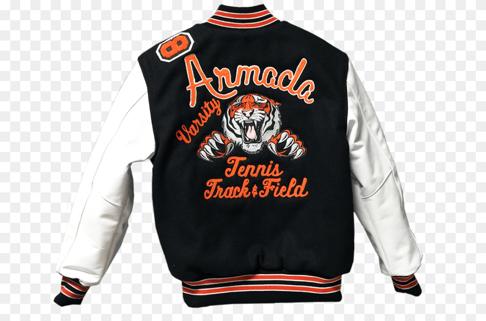 Jacket Varsity Armada, Clothing, Coat, Knitwear, Sweater Free Transparent Png