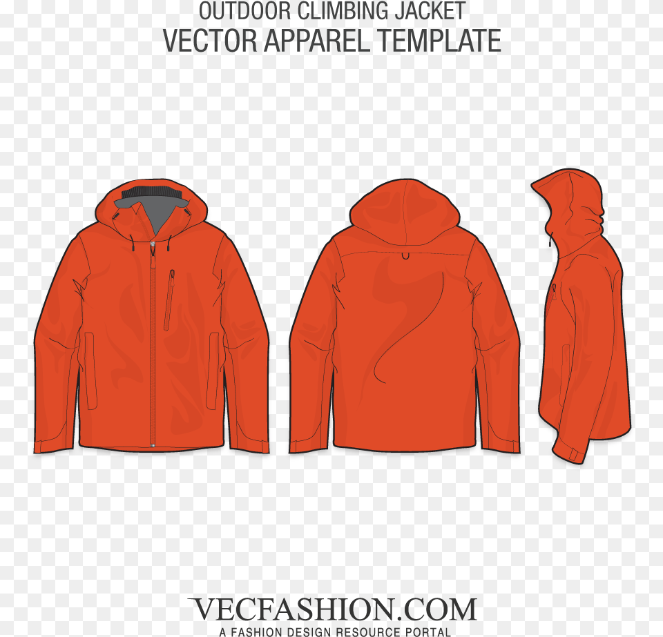 Jacket Vector, Clothing, Coat, Sweatshirt, Hood Free Png Download