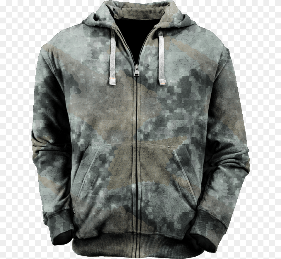 Jacket Water Hex Fade, Clothing, Coat, Fleece, Hoodie Free Png Download