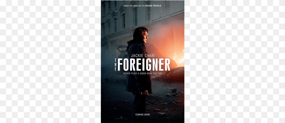 Jackie Chan Is Not As Young As He Used To Be In 39the Foreigner 2017 Movie Poster, Clothing, Coat, Adult, Person Free Png