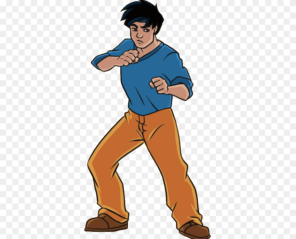Jackie Chan Transparent Jackie Chan Cartoon Hd, Clothing, Pants, Person, Book Png