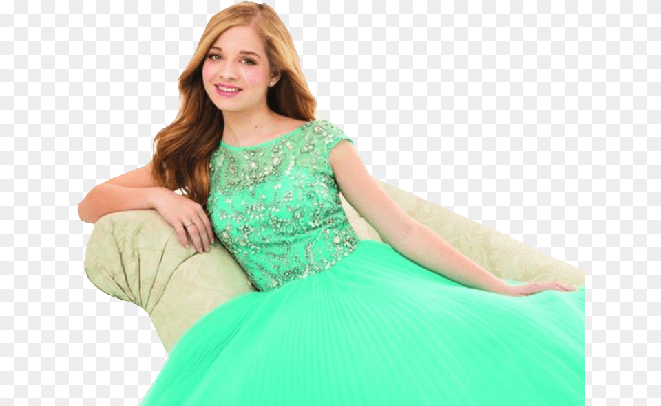 Jackie Evancho Sitting On A Sofa Jackie Evancho, Adult, Person, Gown, Formal Wear Png Image