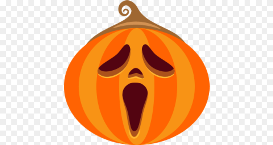 Jacko Lantern Ghostface Halloween Winter Squash Food For Ghost Face On Pumpkin, Plant, Produce, Vegetable, Fruit Png